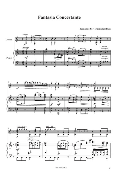 Fantasia Concertante für Solo-Gitarre und Streichorchester Fantasia Concertante für Solo-Gitarre und Streichorchester