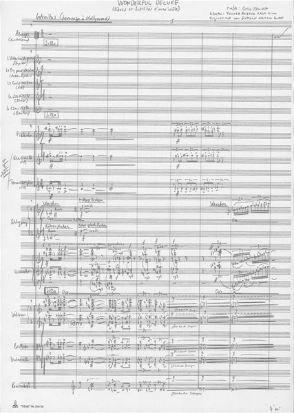 Wonderful Deluxe für Kontratenor, fünf Stimmen und Ensemble (2014-15) Wonderful Deluxe für Kontratenor, fünf Stimmen und Ensemble (2014-15)