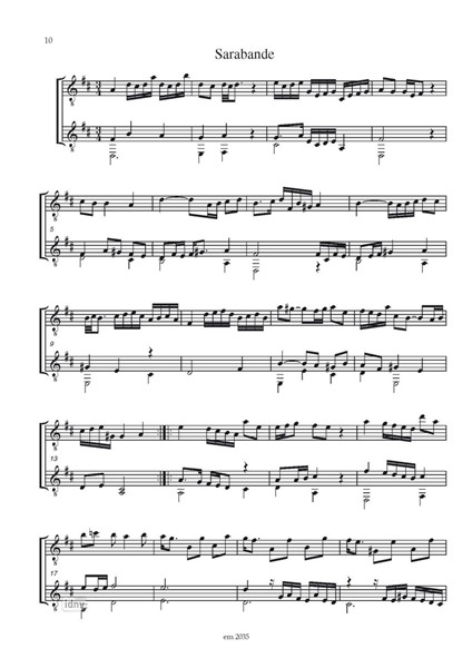 Suite Nr. 2 D-Dur für 2 Gitarren Suite Nr. 2 D-Dur für 2 Gitarren