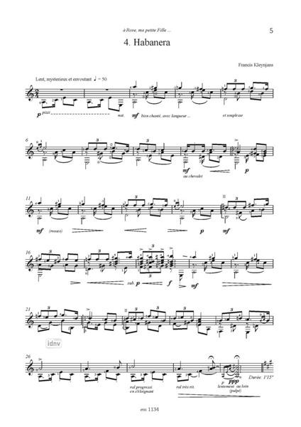 Petite Suite Espagnole pour guitarre Petite Suite Espagnole pour guitarre