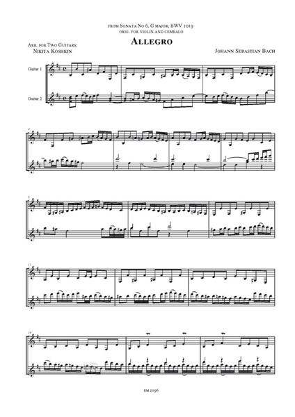 Adagio & Allegro für zwei Gitarren Adagio & Allegro für zwei Gitarren