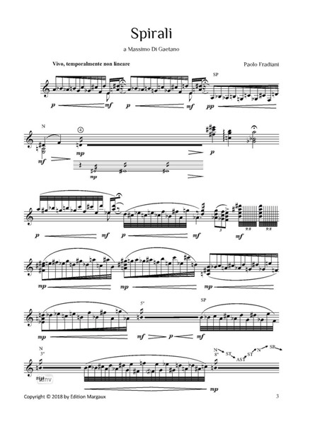 Spirali für Gitarre solo Spirali für Gitarre solo