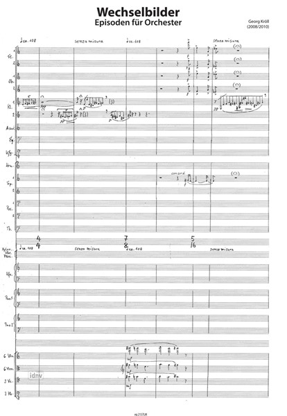 Wechselbilder für Orchester (2010/2017) Wechselbilder für Orchester (2010/2017)