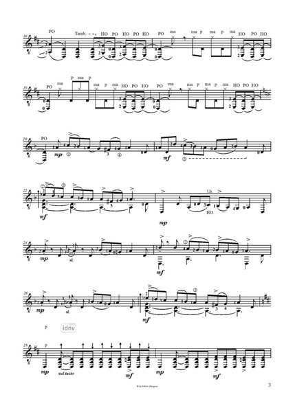 Danza Ostinata für Gitarre solo Danza Ostinata für Gitarre solo
