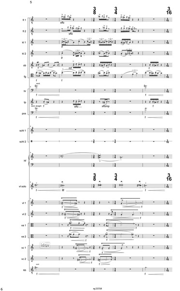 Konzert für Violine und 19 Instrumente (2014-16) Konzert für Violine und 19 Instrumente (2014-16)