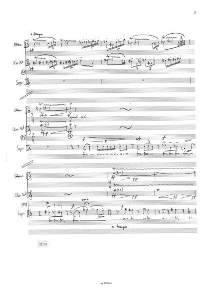 Festival für Koloratursopran und 17 Instrumente (1989) Festival für Koloratursopran und 17 Instrumente (1989)