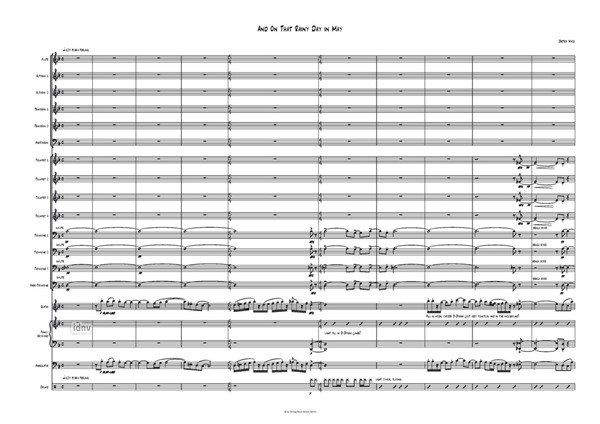 And on that Rainy Day in May für Bigband (2020) And on that Rainy Day in May für Bigband (2020)