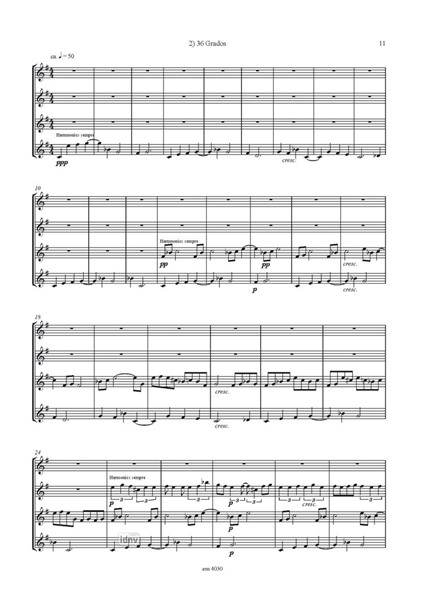 Sonatina tropical für vier Gitarren Sonatina tropical für vier Gitarren