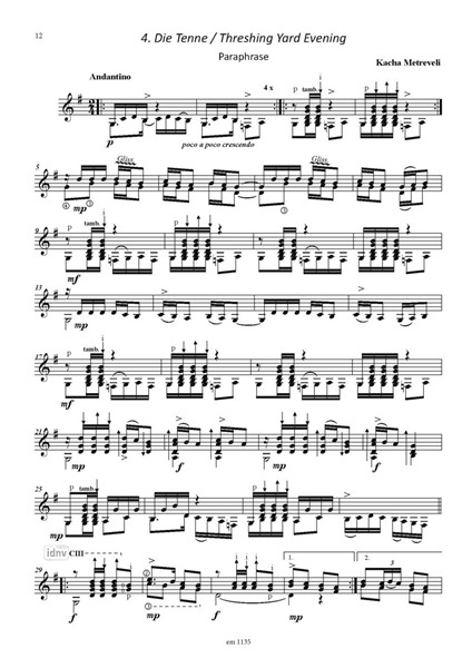 PIROSMANI-Suite für Gitarre solo PIROSMANI-Suite für Gitarre solo