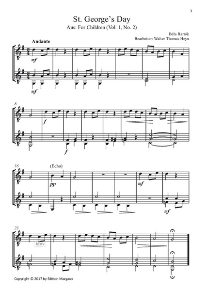 Bartók for 2 Guitars Bartók for 2 Guitars