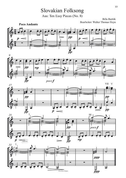 Bartók for 2 Guitars Bartók for 2 Guitars