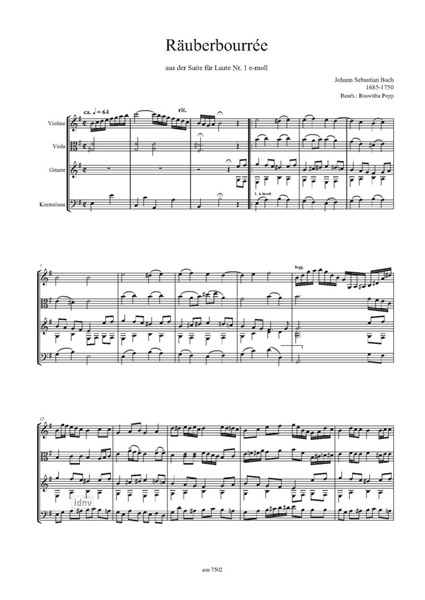 Pizzarco II für Violine, Viola, Kontrabass und Gitarre Pizzarco II für Violine, Viola, Kontrabass und Gitarre