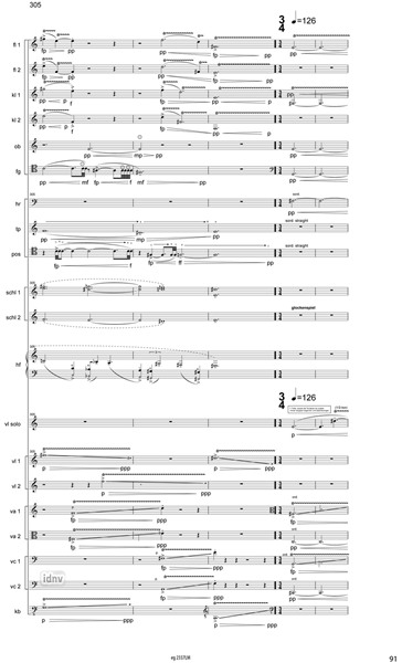 Konzert für Violine und 19 Instrumente (2014-16) Konzert für Violine und 19 Instrumente (2014-16)