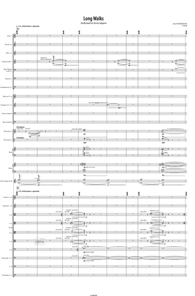 Long Walks für Klarinette und Orchester (2021) Long Walks für Klarinette und Orchester (2021)