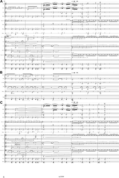 Black boxes für drei Orchestergruppen (2012) Black boxes für drei Orchestergruppen (2012)