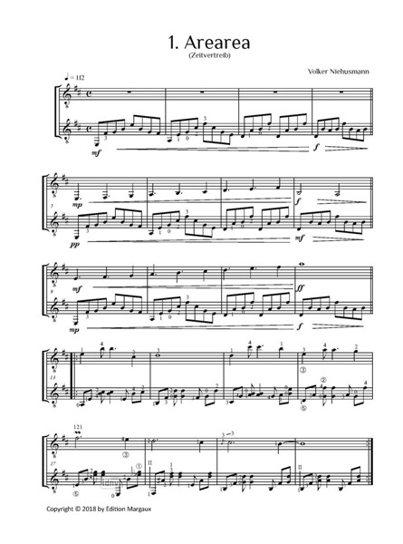 Suite Nr. 3 "Noa Noa" für zwei Gitarren Suite Nr. 3 "Noa Noa" für zwei Gitarren