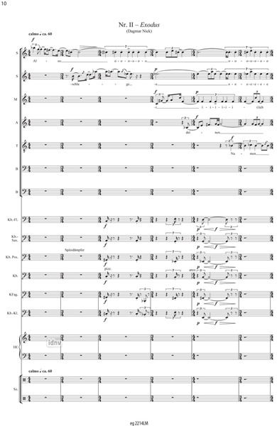 Der siebte Engel - Kaddish für Luigi Nono für sieben Singstimmen, sechs Kontrabassinstrumente, Harfe, Schlagzeug und Orgel-Solo (Intonationen) Der siebte Engel - Kaddish für Luigi Nono für sieben Singstimmen, sechs Kontrabassinstrumente, Harfe, Schlagzeug und Orgel-Solo (Intonationen)