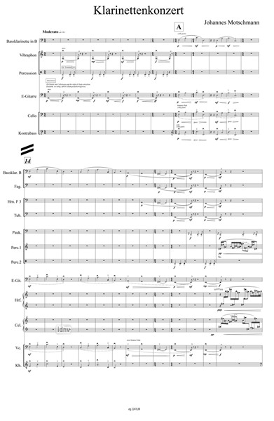 Klarinettenkonzert für Klarinette und Orchester (2013/15) Klarinettenkonzert für Klarinette und Orchester (2013/15)