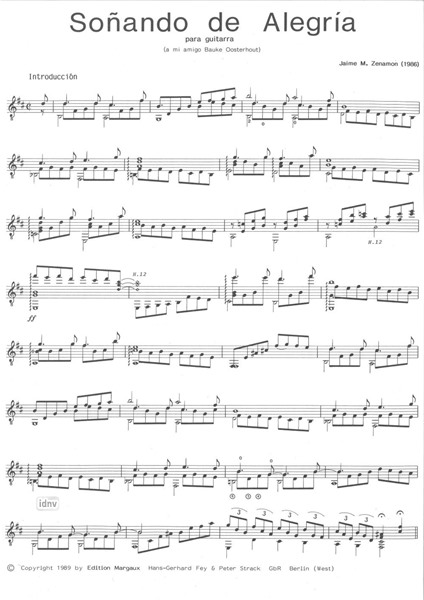 Soñando de Alegría für Gitarre Soñando de Alegría für Gitarre
