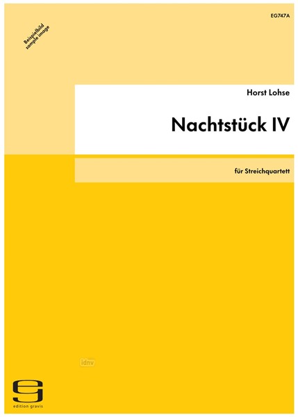 Nachtstück IV für Streichquartett (2000/2001) Nachtstück IV für Streichquartett (2000/2001)