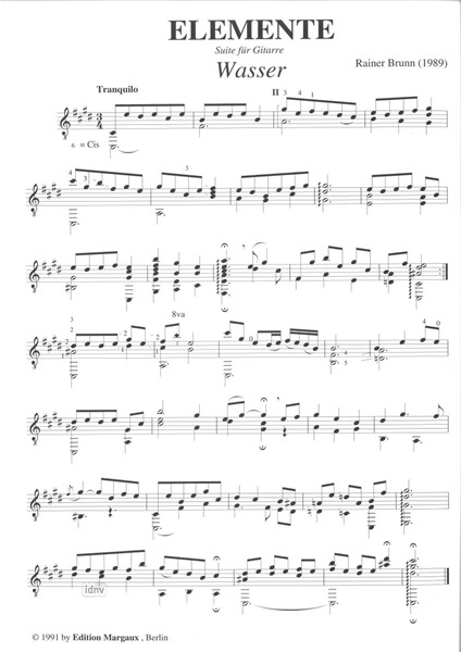 Elemente. (Suite) für Gitarre solo Elemente. (Suite) für Gitarre solo