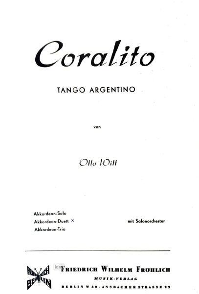 Coralito für Akkordeon-Duo Coralito für Akkordeon-Duo