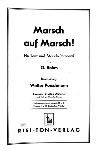 Marsch auf Marsch! für Salon-Orchester Marsch auf Marsch! für Salon-Orchester