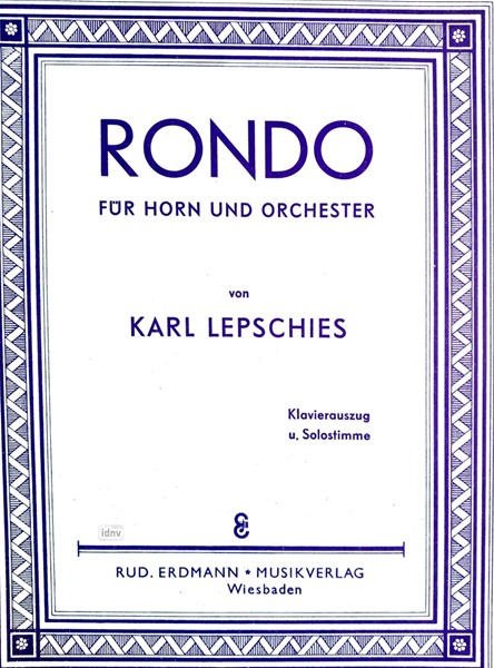 Rondo für Horn und Orchester Rondo für Horn und Orchester