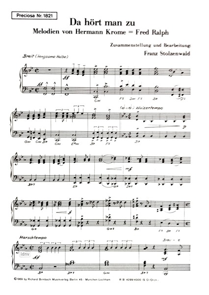 Da hört man zu! - Potpourri für Klavier Da hört man zu! - Potpourri für Klavier