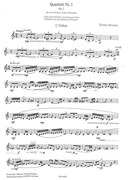 Quartett Nr.1 Op.1 für Streichquartett Quartett Nr.1 Op.1 für Streichquartett
