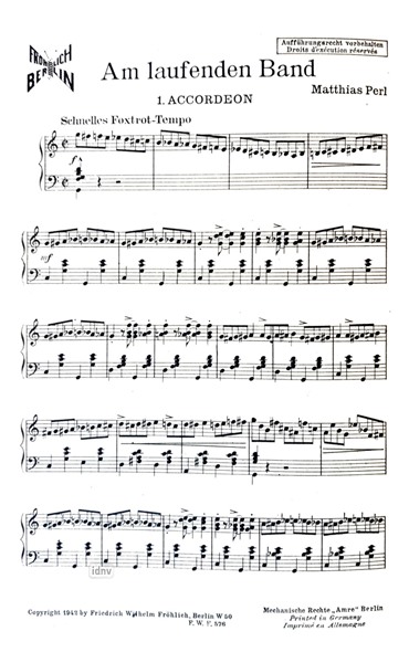 Am laufenden Band für Akkordeon Am laufenden Band für Akkordeon