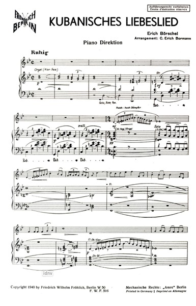 Kubanisches Liebeslied für Violoncello und Klavier Kubanisches Liebeslied für Violoncello und Klavier