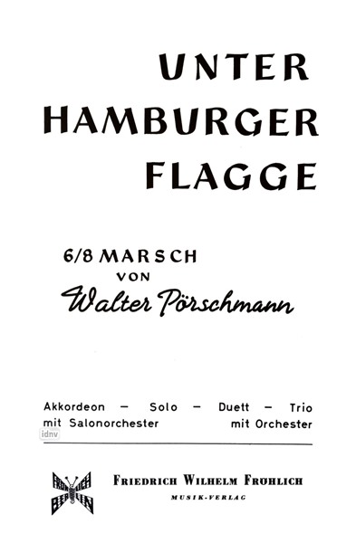 Unter Hanmburger Flagge für Akkordeon-Duo Unter Hanmburger Flagge für Akkordeon-Duo