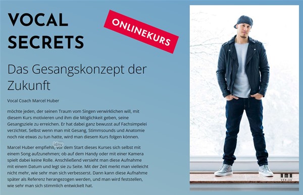 Vocal Secrets. Das Gesangskonzept der Zukunft (Onlinekurs) Vocal Secrets. Das Gesangskonzept der Zukunft (Onlinekurs)