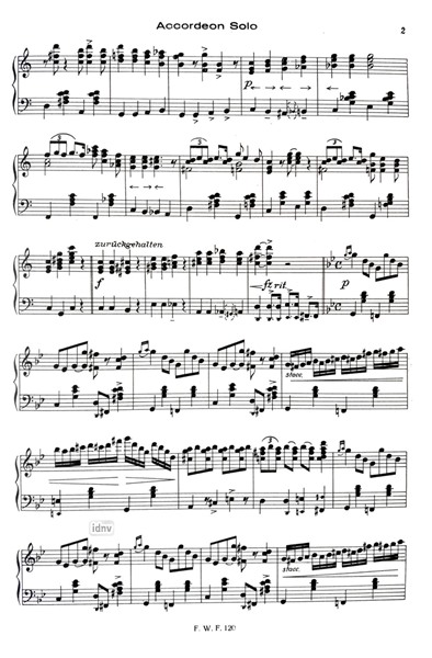 Push and pull für Akkordeon Push and pull für Akkordeon