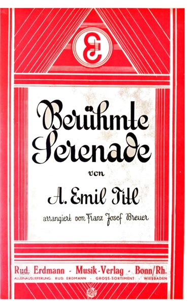 Berühmte Serenade für Salon-Orchester Ergänzungsstimmen Berühmte Serenade für Salon-Orchester Ergänzungsstimmen
