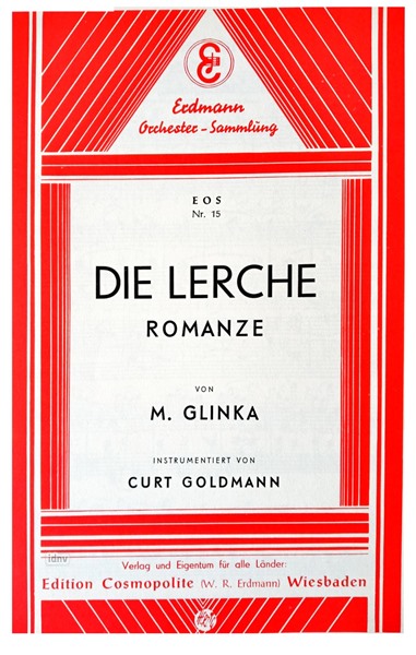 Die Lerche für Salon-Orchester Die Lerche für Salon-Orchester