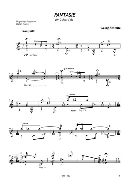 Fantasie für Gitarre solo Fantasie für Gitarre solo