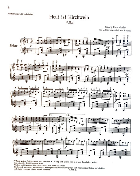 Heut ist Kirchweih für Zither Heut ist Kirchweih für Zither