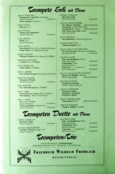 Purzelbäume für Trompete und Klavier Purzelbäume für Trompete und Klavier