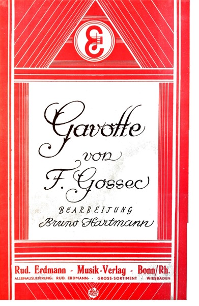 Gavotte D-Dur für Salon-Orchester Ergänzungsstimmen großes Orchester Gavotte D-Dur für Salon-Orchester Ergänzungsstimmen großes Orchester