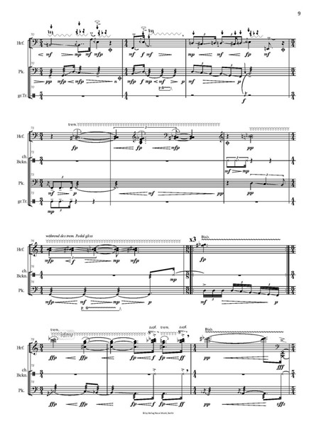 silence to silence, bone to bone für Harfe und Percussion (2024) silence to silence, bone to bone für Harfe und Percussion (2024)