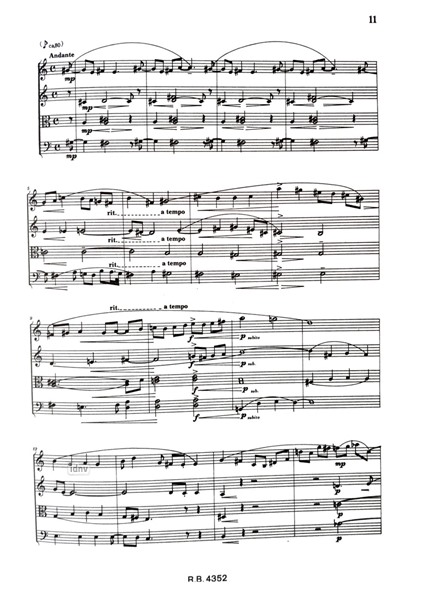 Quartett Nr.1 Op.1 für Streichquartett Quartett Nr.1 Op.1 für Streichquartett