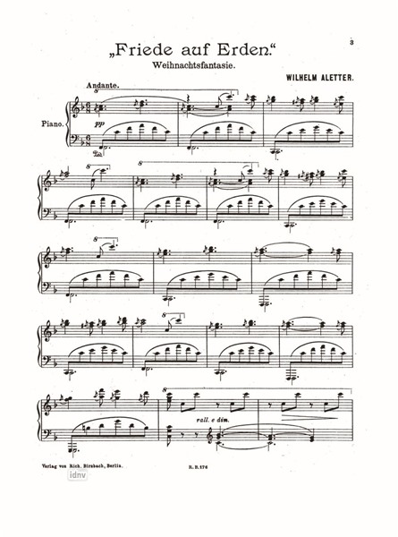 Friede auf Erden für Klavier Friede auf Erden für Klavier