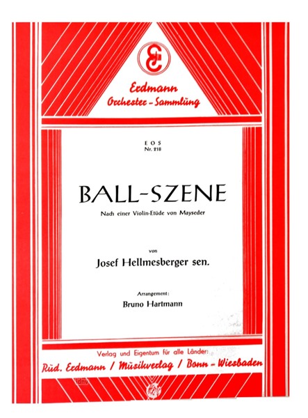 Ballszene für großes Orchester - Ergänzungsstimmen Ballszene für großes Orchester - Ergänzungsstimmen