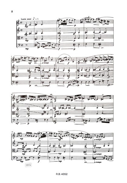 Quartett Nr.1 Op.1 für Streichquartett Quartett Nr.1 Op.1 für Streichquartett
