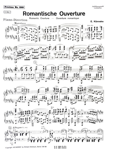 Romatische Ouvertüre für Salon-Orchester Romatische Ouvertüre für Salon-Orchester