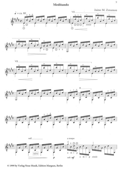 Preludios Poeticos für Gitarre Preludios Poeticos für Gitarre
