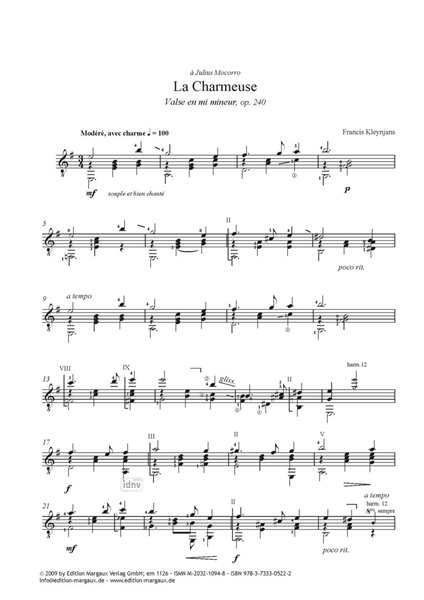 La Charmeuse & L'Élégante für Gitarre La Charmeuse & L'Élégante für Gitarre