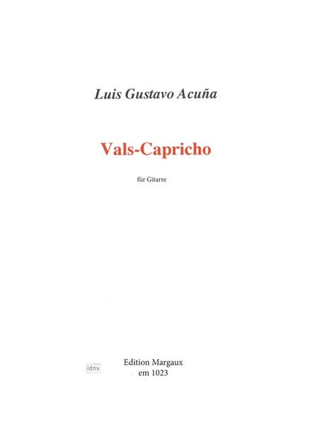 Vals-Capricho für Gitarre Vals-Capricho für Gitarre